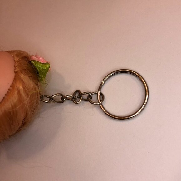 Little Girl Doll Keychain with Pink Dress - Picture 12 of 12